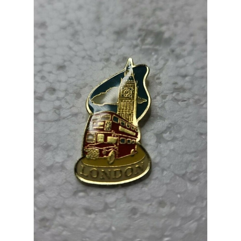 LONDON Double Decker Travel Big Bend Hat Lapel‎